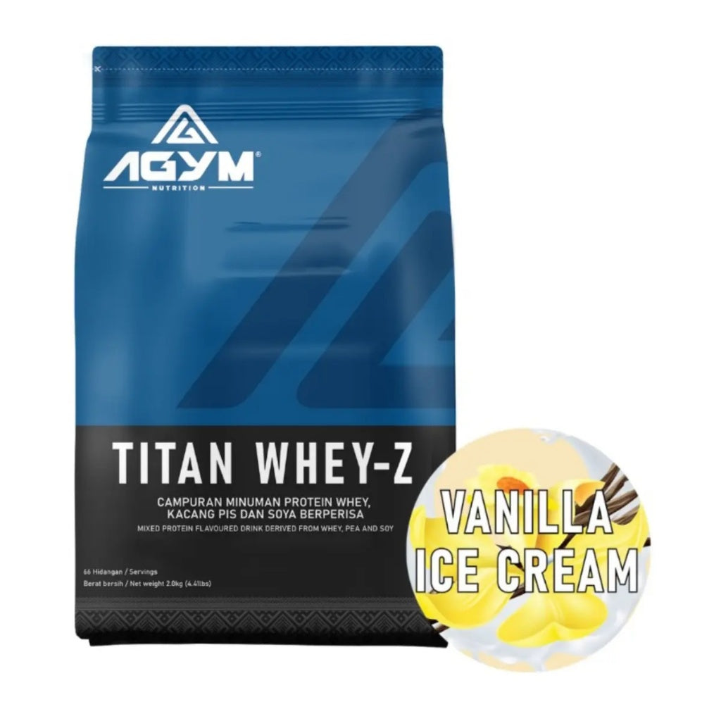 [AGYM NUTRITION] Titan Whey | Whey-Z Halal Whey Protein Blend Powder Fitness Supplement New Formula