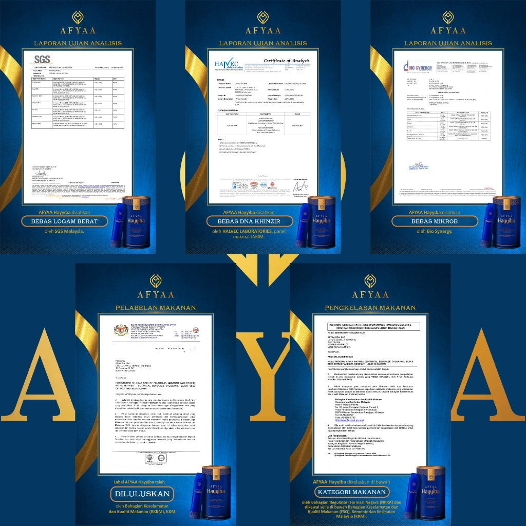 [AFYAA] HAYYIBA - Immune System Supplement, Diabetes, Lung