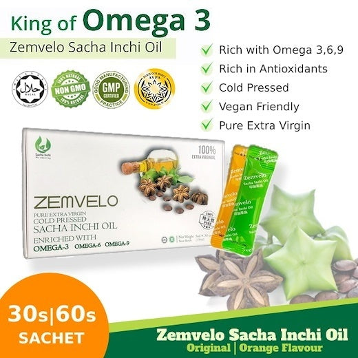 [ZEMVELO] FULL LIST : SACHA INCHI OIL SEA BUCKTHORN TOCOTRIENOLS VITAMIN E Softgel Sachet Soap Serum