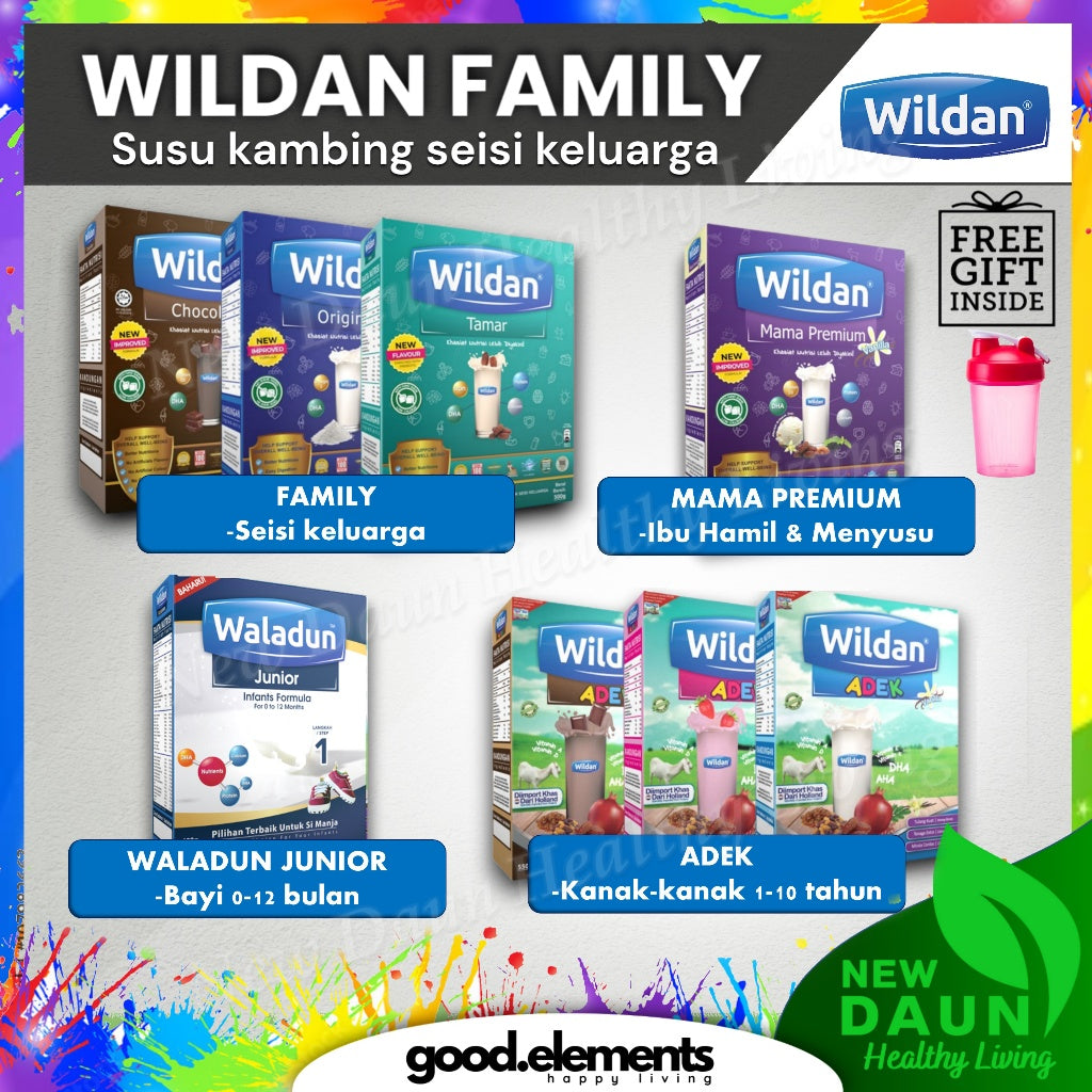 [WILDAN] SUSU KAMBING Family | Mama Premium | Adek | Waladun Junior Seisi Keluarga Hamil Bayi Kanak2