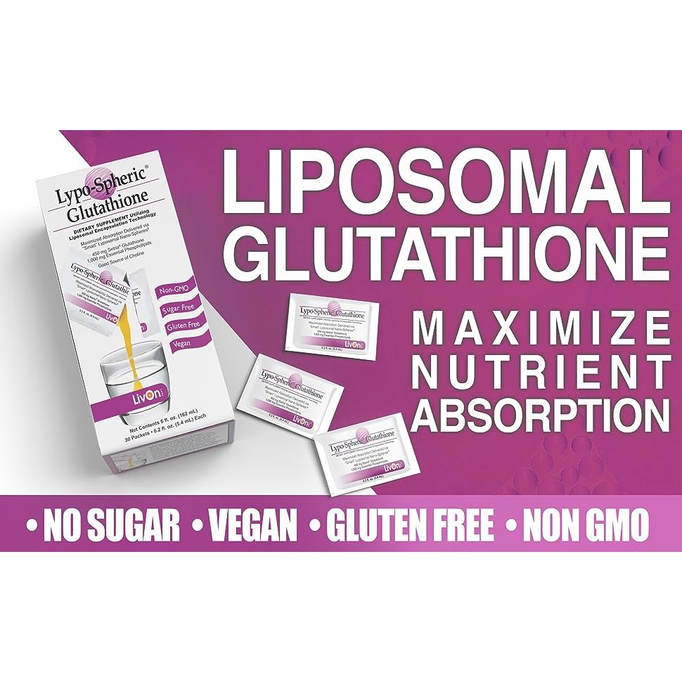 [LIVON LABS] Lypo-spheric GLUTATHIONE liposomal from USA. Master Antioxidant Youthful Skin