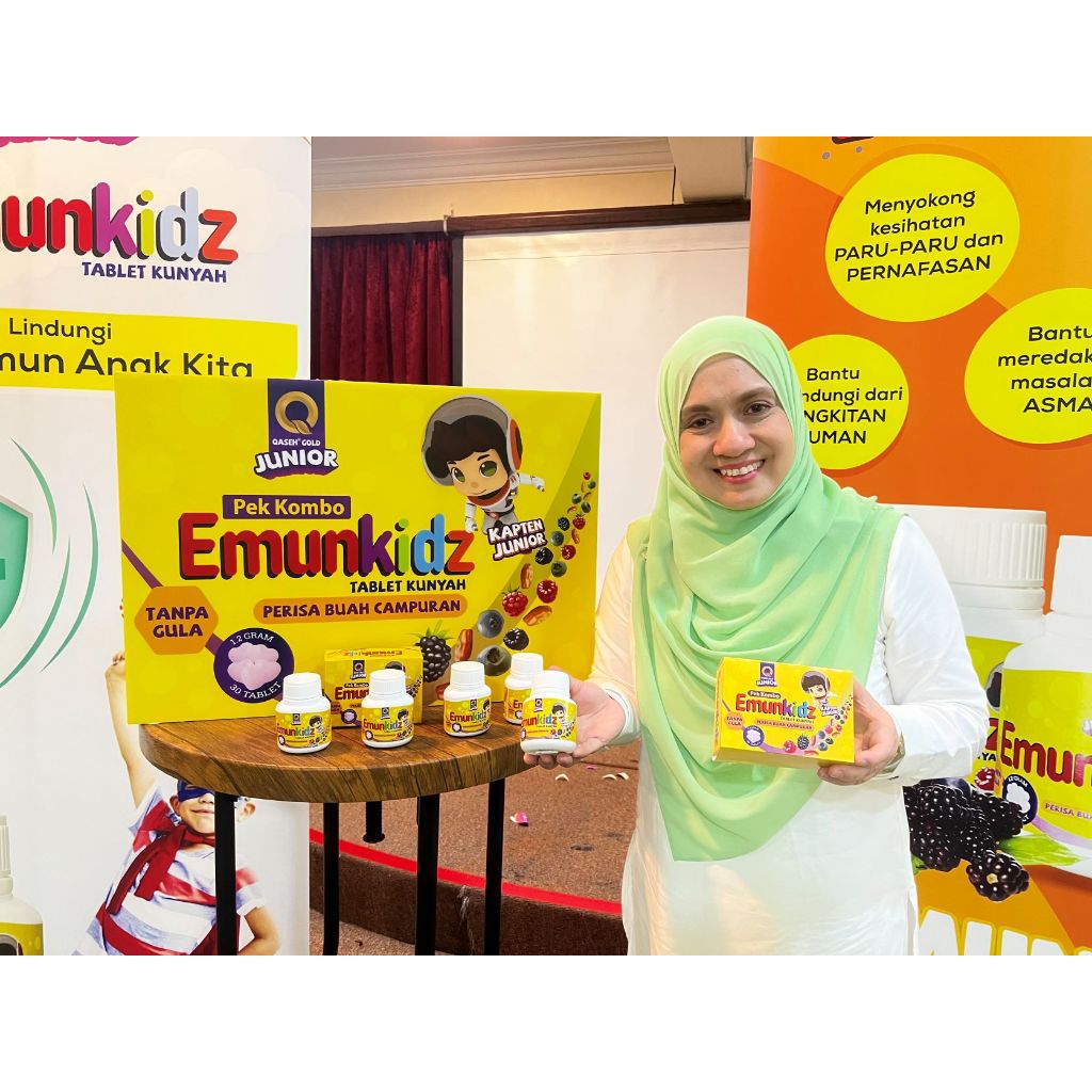 [QASEH GOLD] JUNIOR EMUNKIDZ VITAMIN C | IMUN BOOSTER | SELSEMA | BATUK | DEMAM