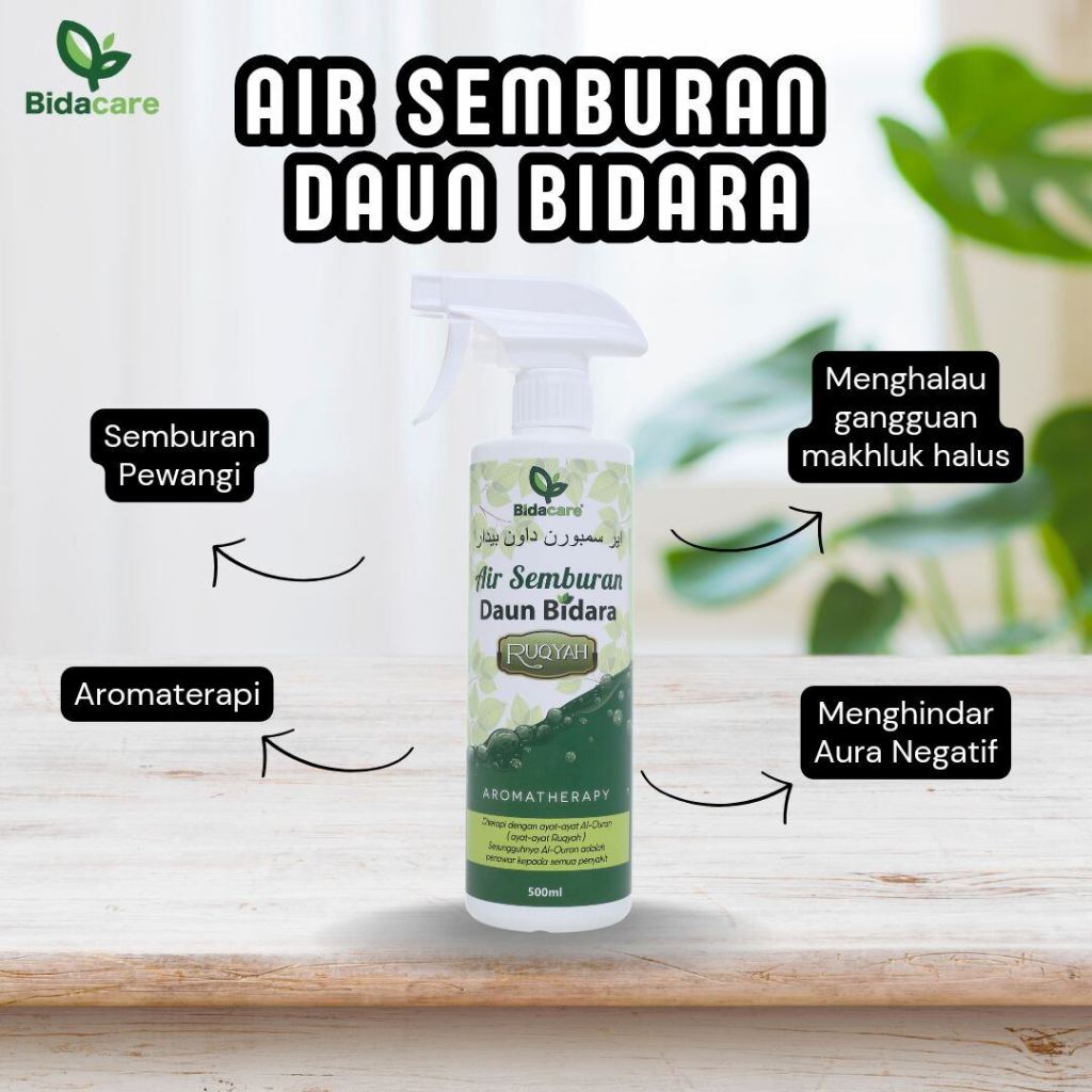 [BIDACARE] AIR SEMBURAN DAUN BIDARA 500ml Bidara Pewangi Rawatan Pendinding Gangguan Stress Ruqyah