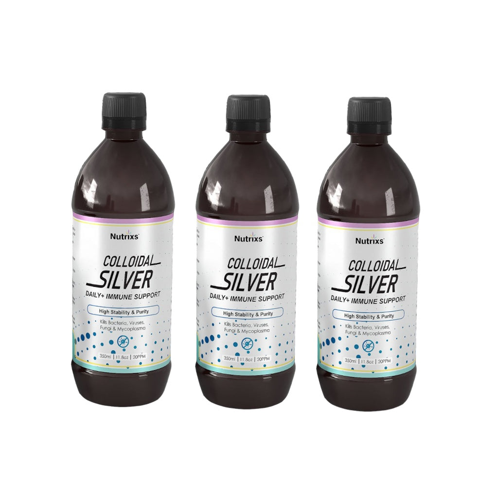 [NUTRIXS] Colloidal Silver 120ml/ 350ml Nutrix Silver (Nano Perak | Nano Silver)