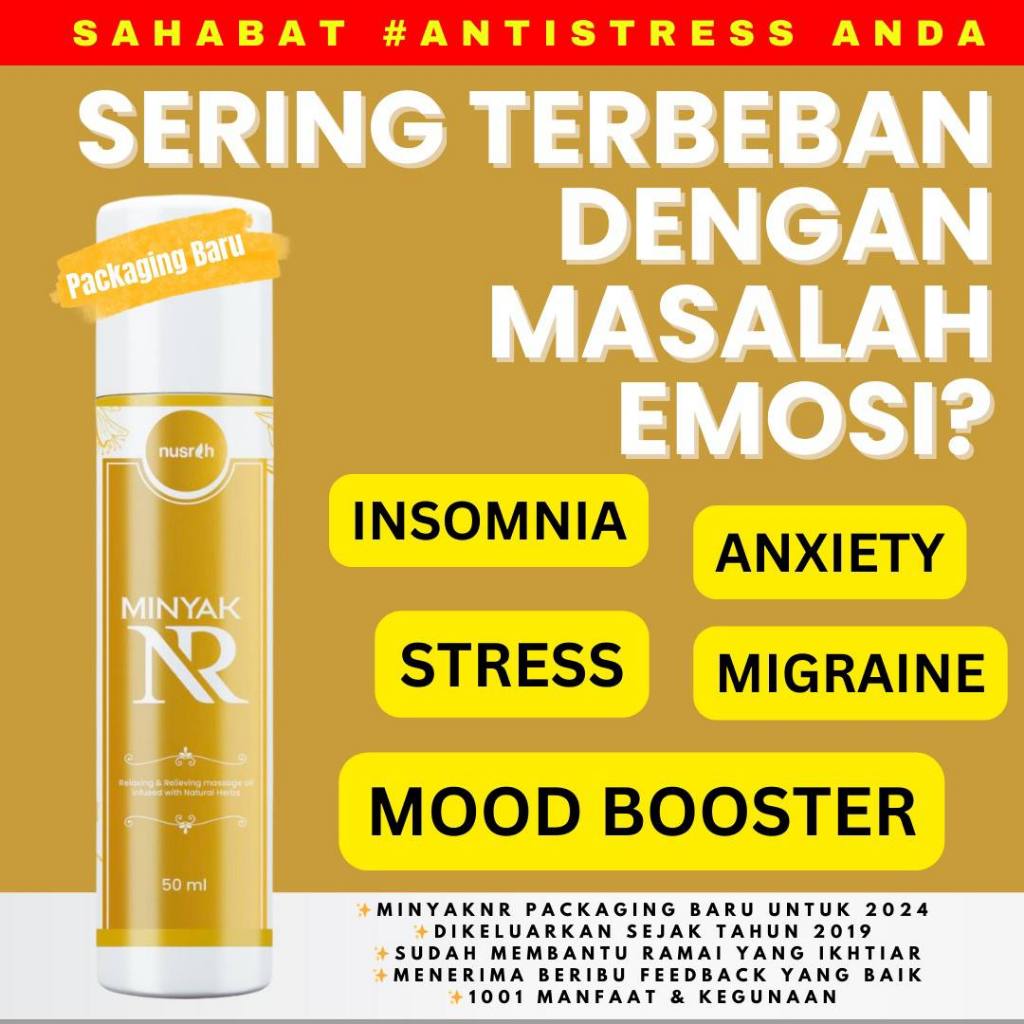 [NUSRAH] Minyak NR Terapi Ketenangan Anti Stress Packaging Baru