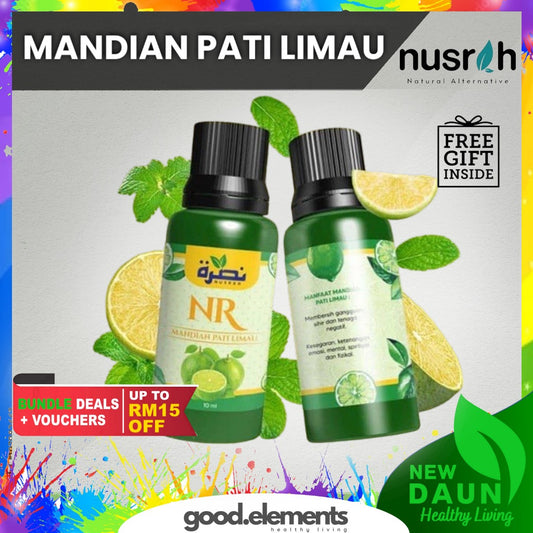 [NUSRAH] MANDIAN PATI LIMAU PURUT NR Home Spa Mandian Kesegaran Alami Wangian Limau Purut