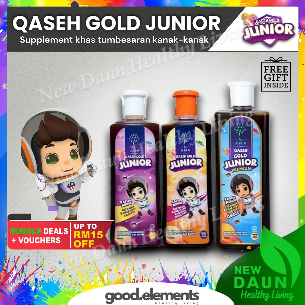 [QASEH GOLD] JUNIOR  ANA EDAR JUS JUNIOR ASLI | OREN | BRAINEE BYTES | EMUNKIDZ