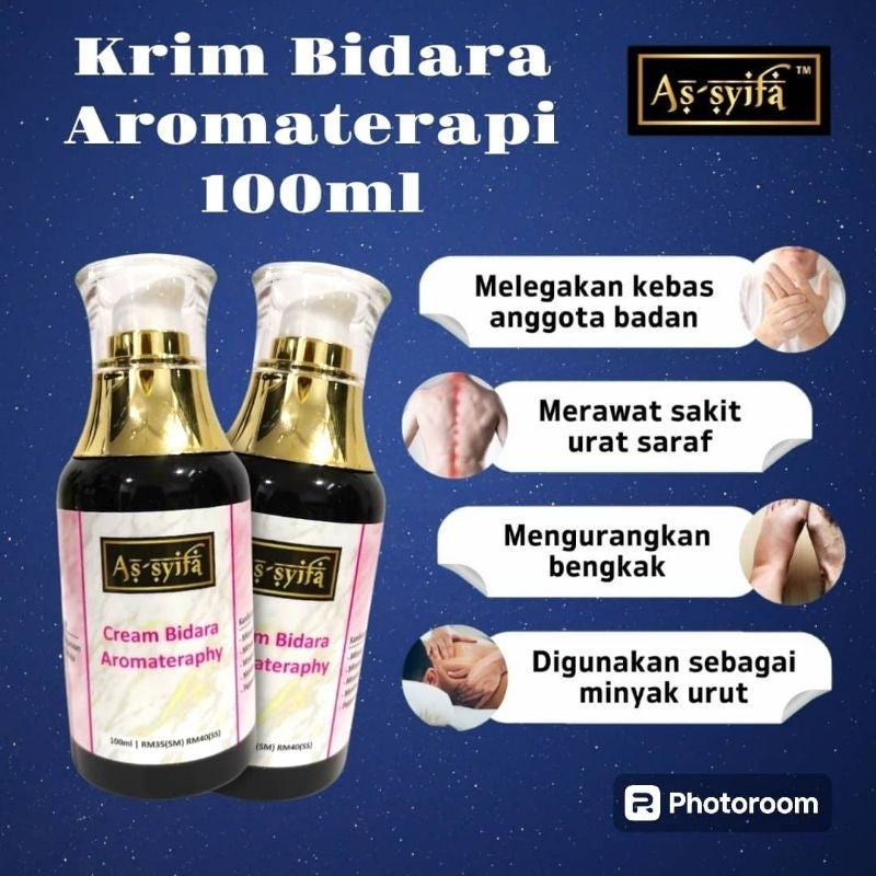 [BIDARA AS-SYIFA] KRIM BIDARA AROMATERAPI ASSYIFA strok kebas sakit lutut urat