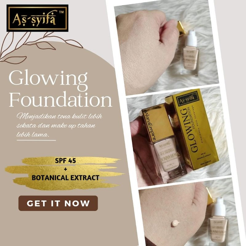 [BIDARA AS-SYIFA] GLOWING FOUNDATION ASSYIFA FULL SKIN COVERAGE kulit sekata