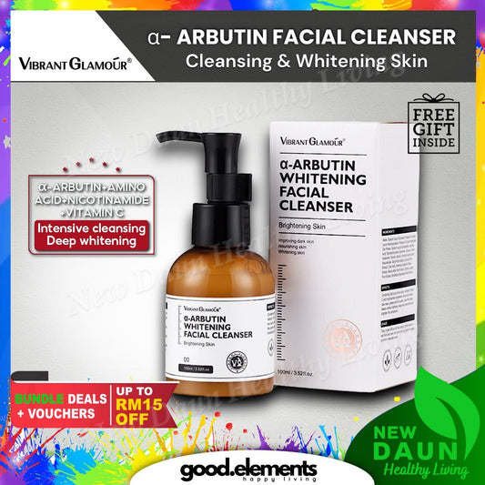 [VIBRANT GLAMOUR] A-Arbutin Whitening Facial CLEANSER Deep Cleansing Exfoliating 100g