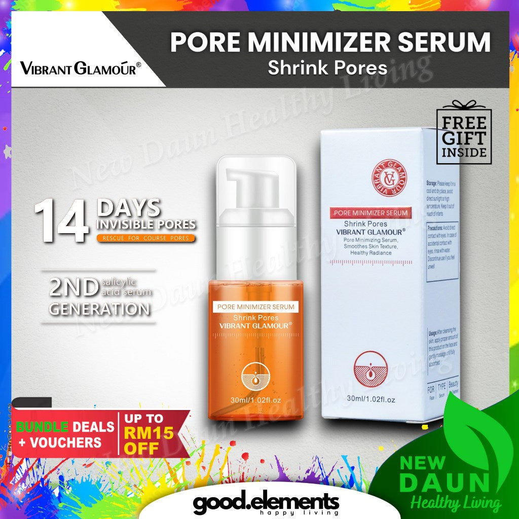 [VIBRANT GLAMOUR] Pore Minimizer Serum BHA Salicylic Acid Blackheads Remover Smooth