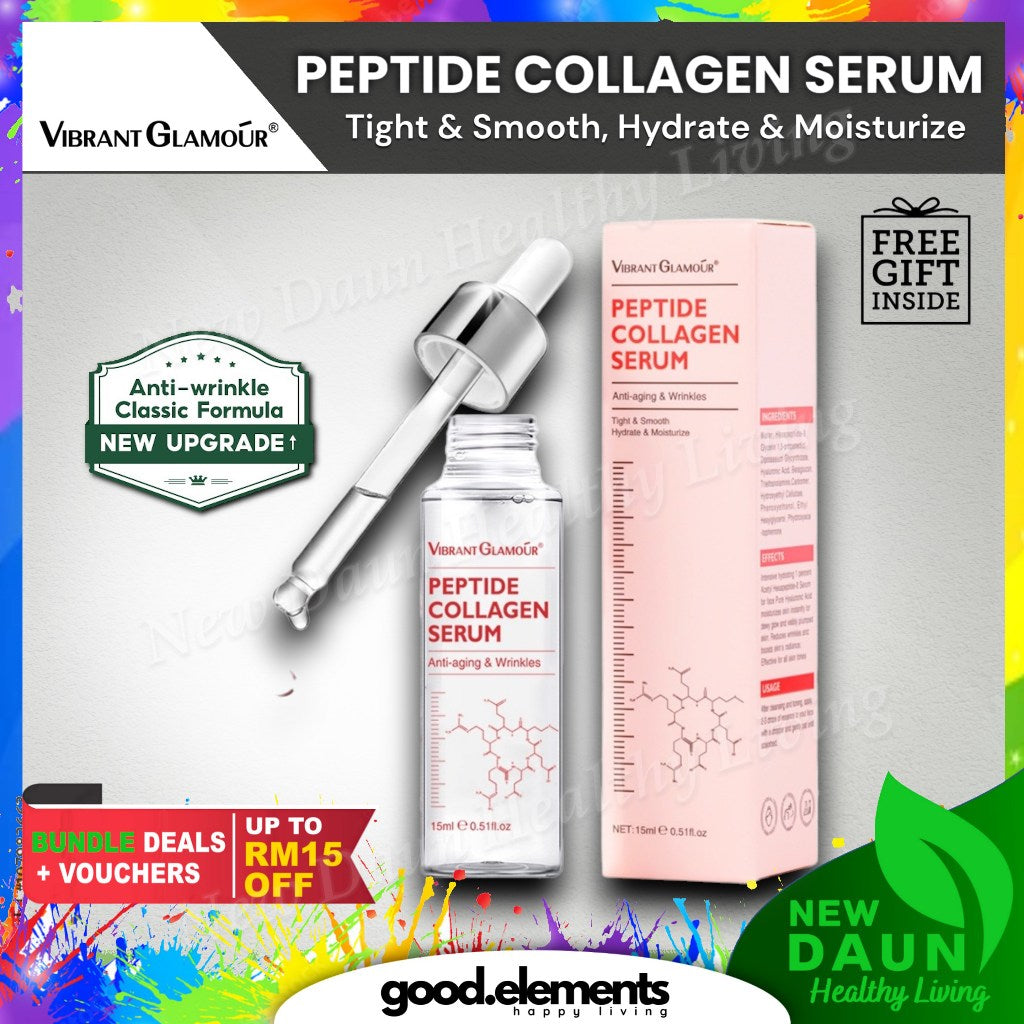 [VIBRANT GLAMOUR] PEPTIDE COLLAGEN SERUM Vitamin C and E Anti Aging & Wrinkles