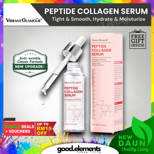 [VIBRANT GLAMOUR] PEPTIDE COLLAGEN SERUM Vitamin C and E Anti Aging & Wrinkles