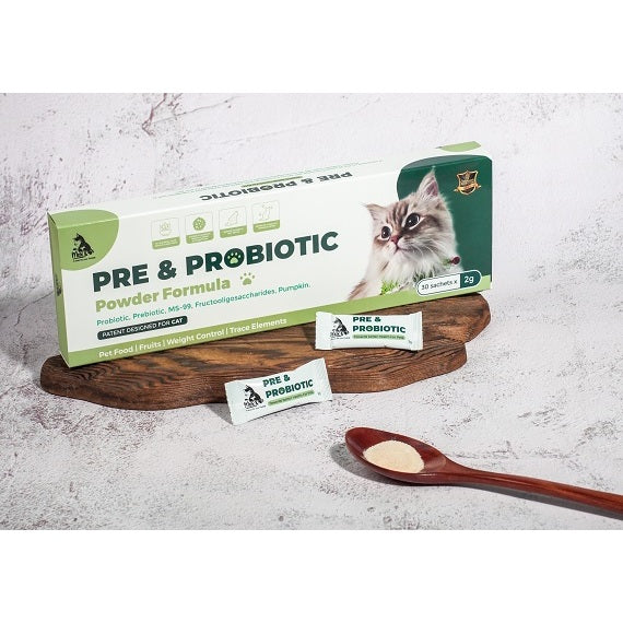 [MAX & PAW] PREBIOTIC & PROBIOTIC POWDER  All Natural Pet Supplement Multivitamin DOG & CAT