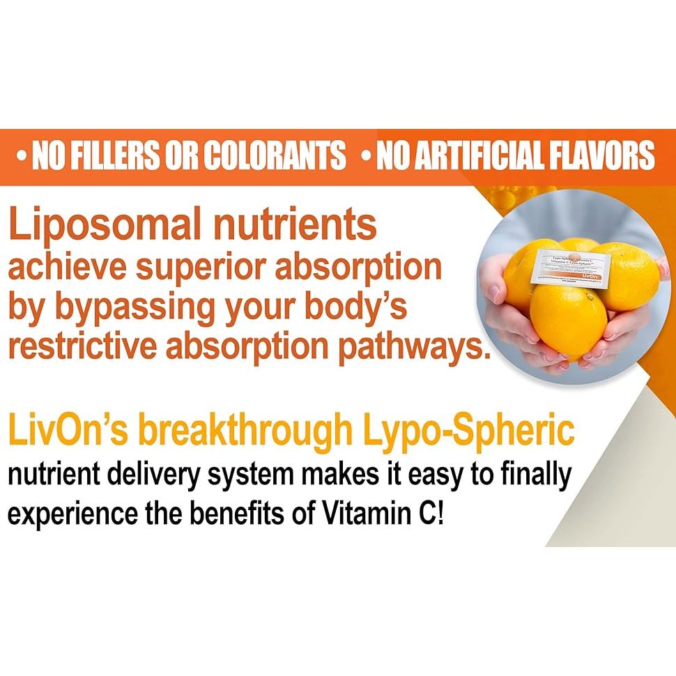 [LIVON LABS] Lypo-Spheric VITAMIN C liposomal from USA. Best immune anti age support