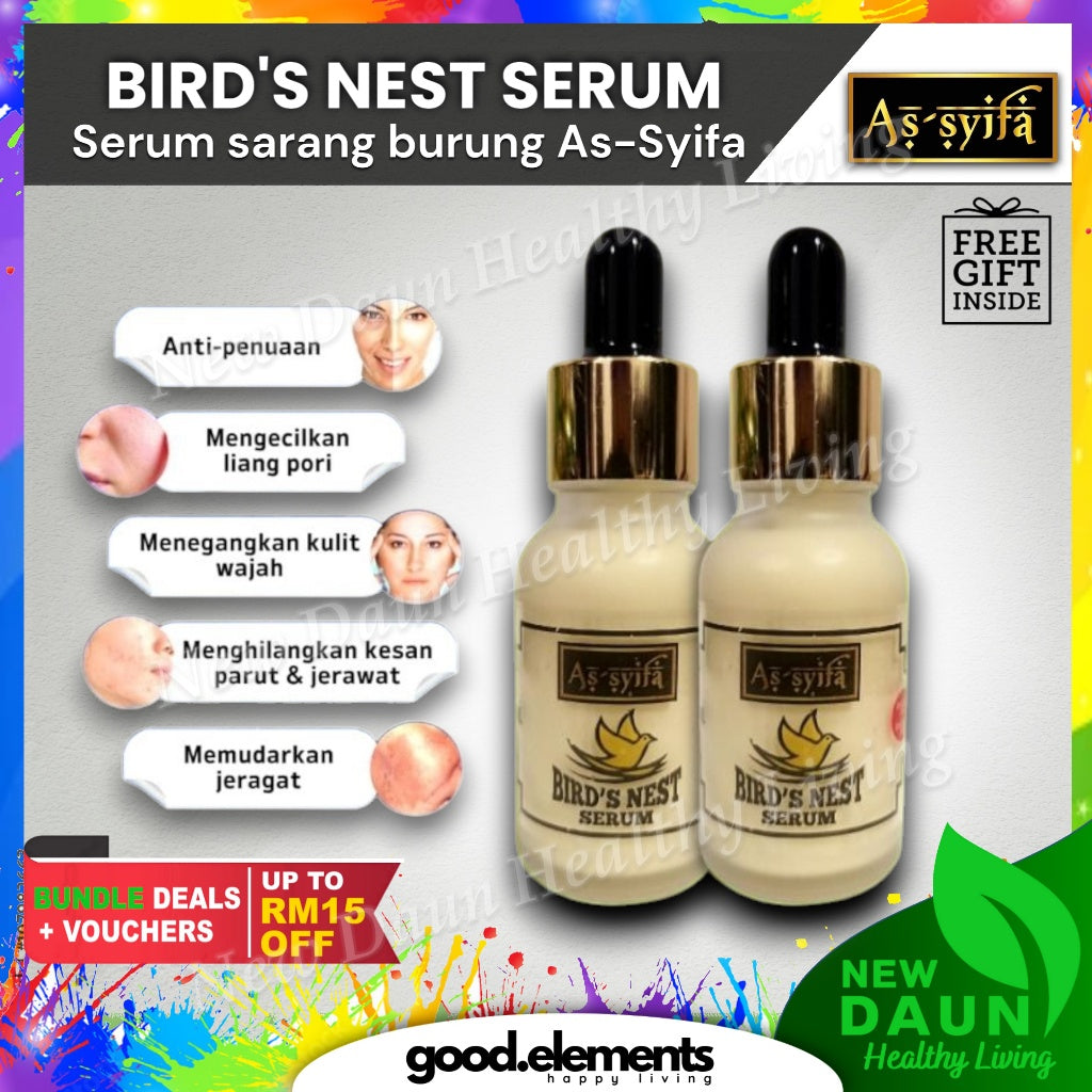 [BIDARA AS-SYIFA] BIRD'S NEST SERUM Sarang Burung Assyifa jerawat jeragat parut ORI 20ml