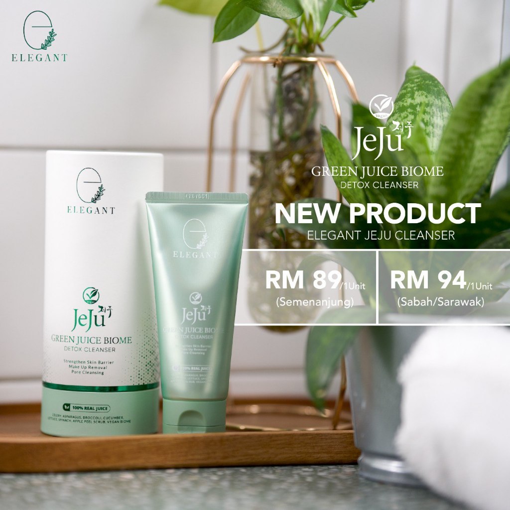 [ELEGANT] JEJU CLEANSER (EJC) Green Juice Biome Detox Cleanser strengthen skin barrier pore cleansing