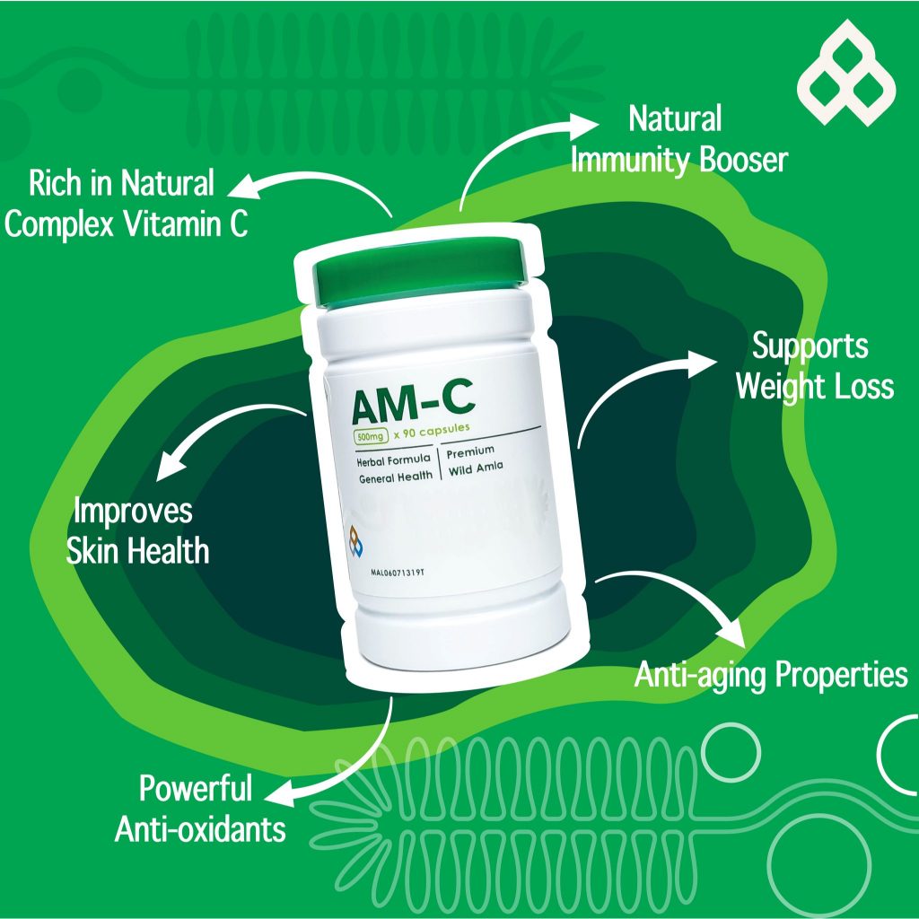 [THIALLAN] AM-C VINS AMC Premium Amla C Natural Rich with Vitamin C from Wild Amla 90 capsules