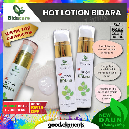 [BIDACARE] HOT LOTION BIDARA Losyen Panas 50ML urutan sendi ibu bersalin berpantang pelangsing