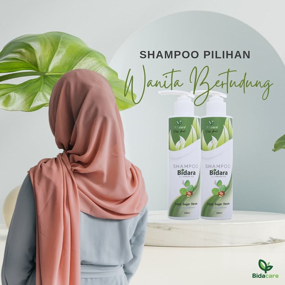 [BIDACARE] SHAMPOO BIDARA WITH ARGAN OIL 200ML Kesihatan kepala rambut cantik mood baik