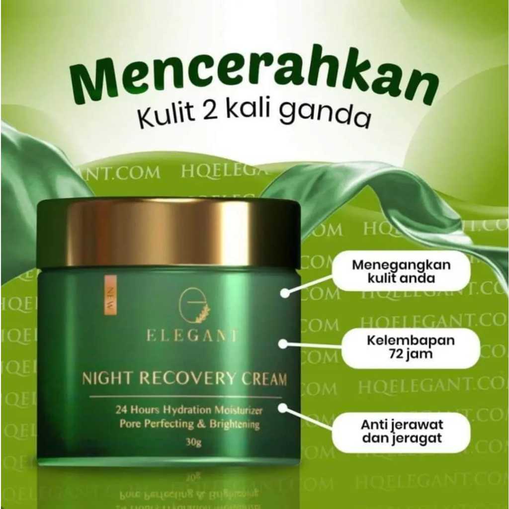 [ELEGANT] Night Recovery Cream ENRC Night Cream MOISTURIZER | [ELEGANT] Brightening Trio Moisturizer