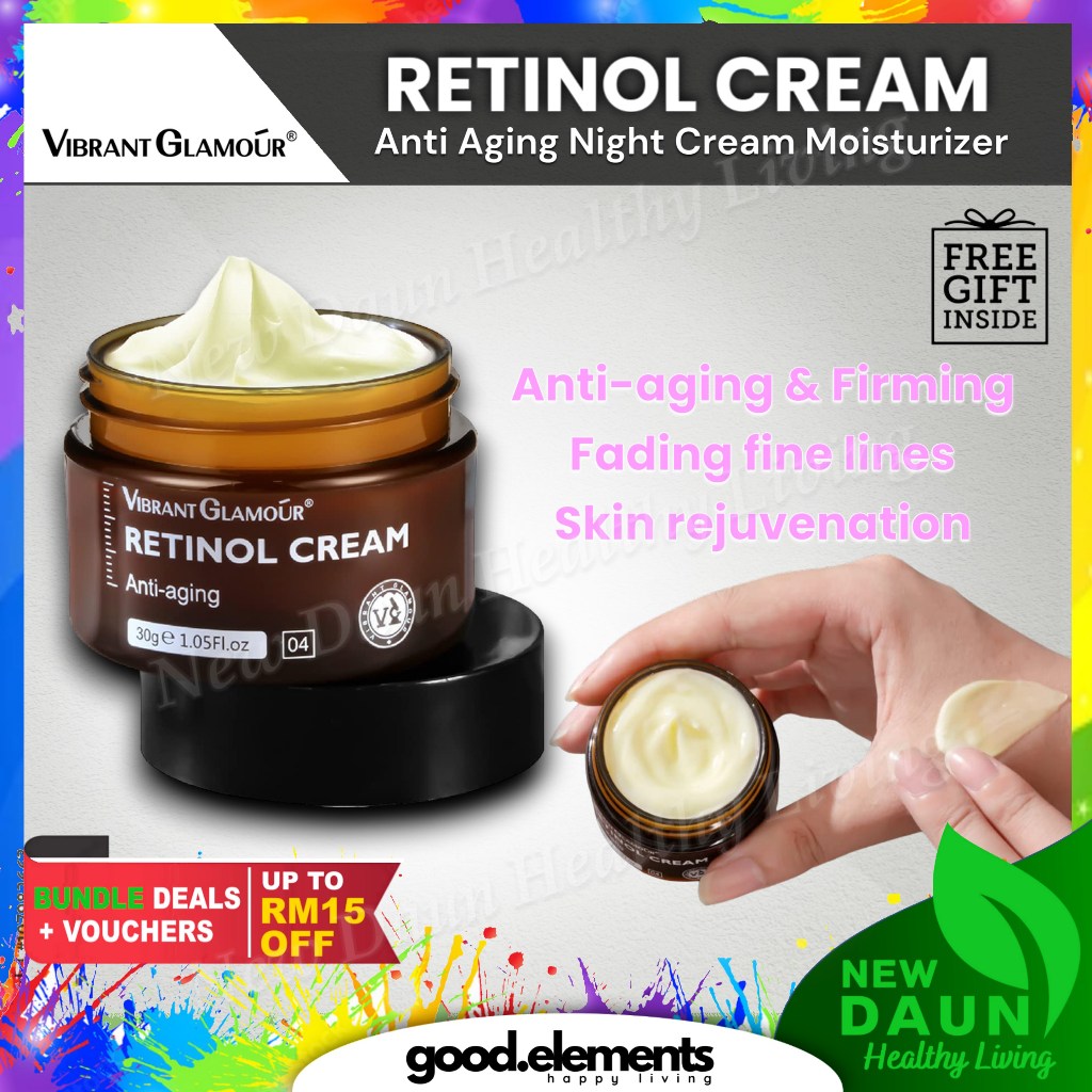 [VIBRANT GLAMOUR] RETINOL CREAM Anti Aging Activate Collagen Whitening Reduce Wrinkles