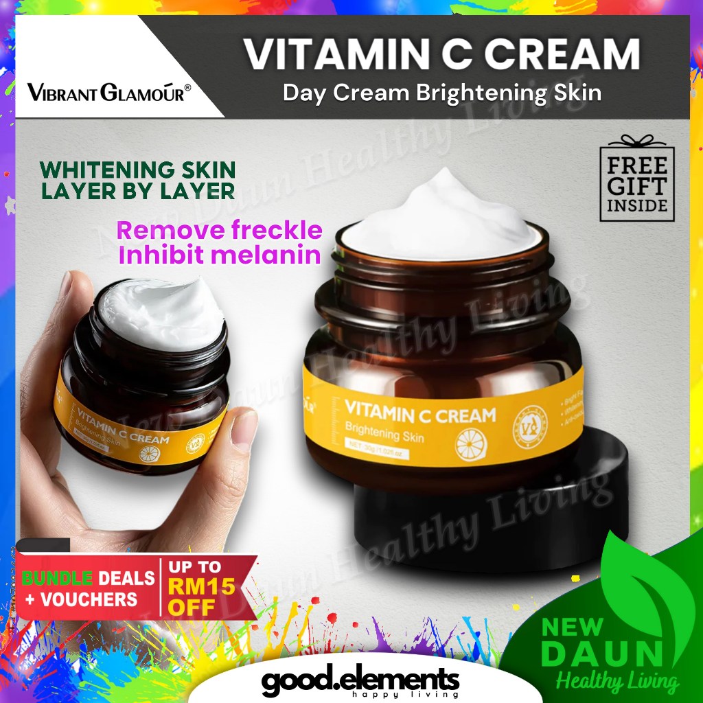 [VIBRANT GLAMOUR] Vitamin C Cream Brightening Moisture Day Cream for Face & Body