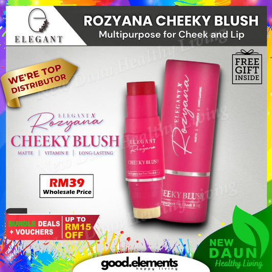 [ELEGANT] COSMETIC CHEEKY BLUSH [ELEGANT] X ROZYANA Matte Vitamin E Wholesale
