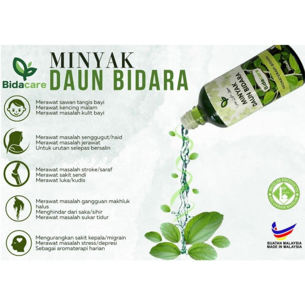 [BIDACARE] MINYAK DAUN BIDARA RUQYAH Minyak bidara seisi keluarga pelbagai guna