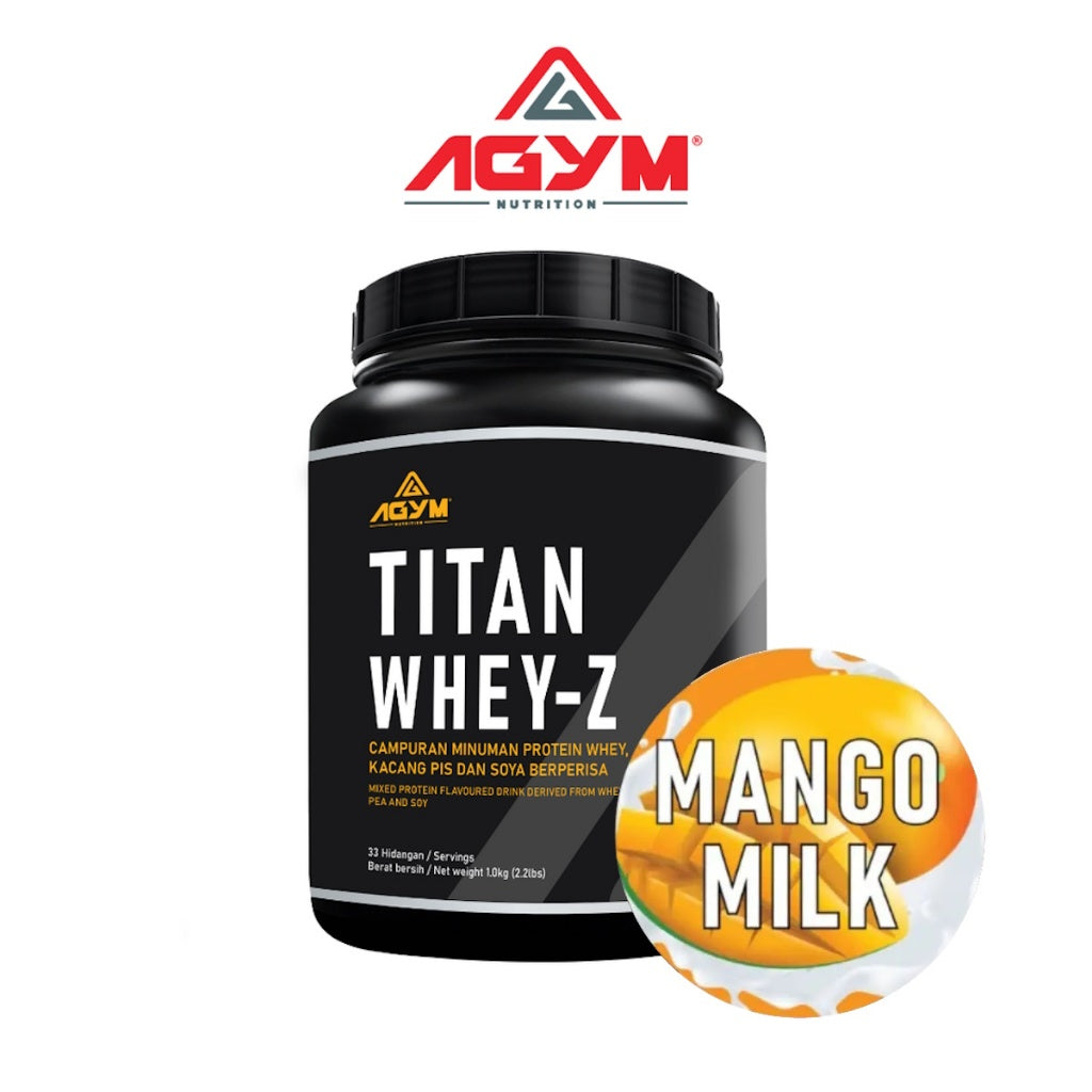 [AGYM NUTRITION] Titan Whey | Whey-Z Halal Whey Protein Blend Powder Fitness Supplement New Formula