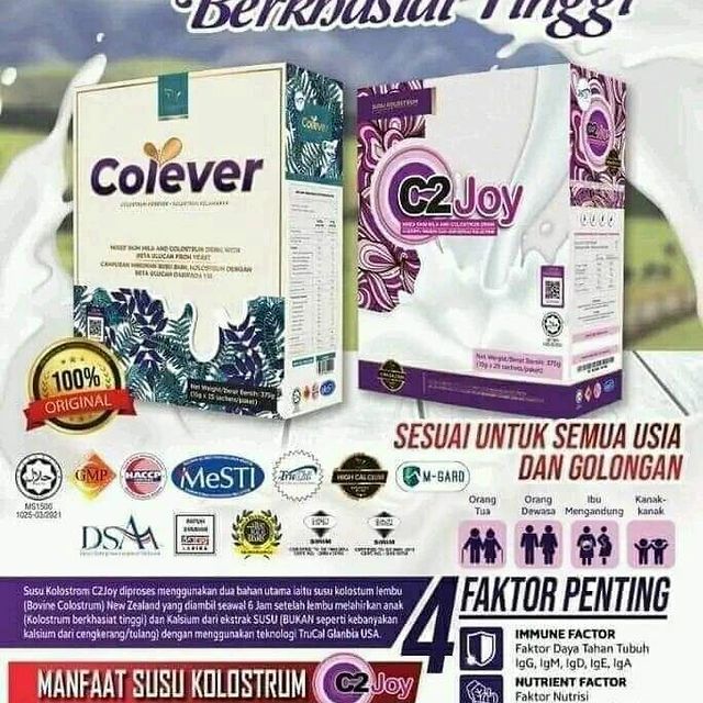 [TDC] COLEVER Susu kolostrum | C2Joy Colostrum Milk Immunity support