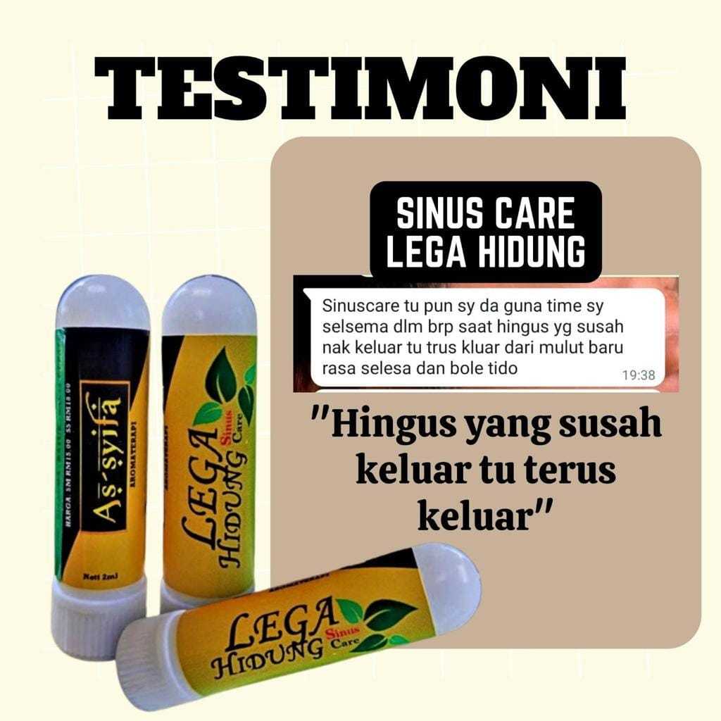 [BIDARA AS-SYIFA] SINUS CARE ASSYIFA (LEGA HIDUNG) CENGKIH INHALER Sakit kepala selsema batuk resdung