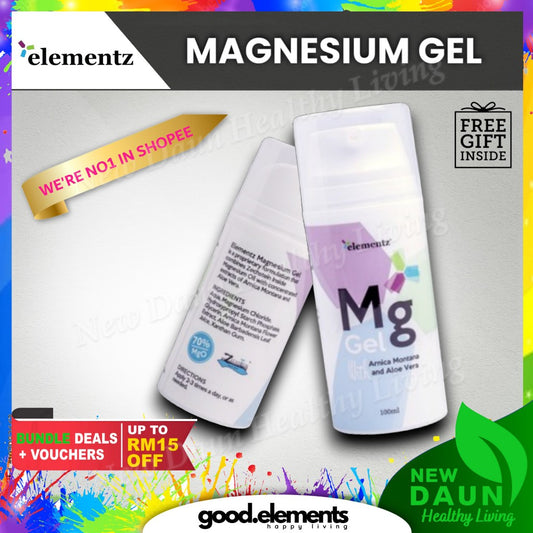 [ELEMENTZ] MG GEL Magnesium Gel Zechstein Inside Magnesium Oil, Arnica Montana and Aloe Vera