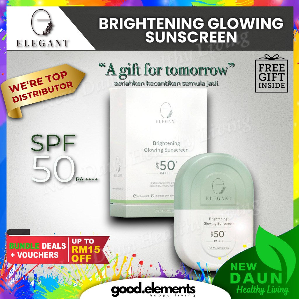 [ELEGANT] BRIGHTENING GLOWING SUNSCREEN SPF50 EBS | EWE Whitening Emulsion