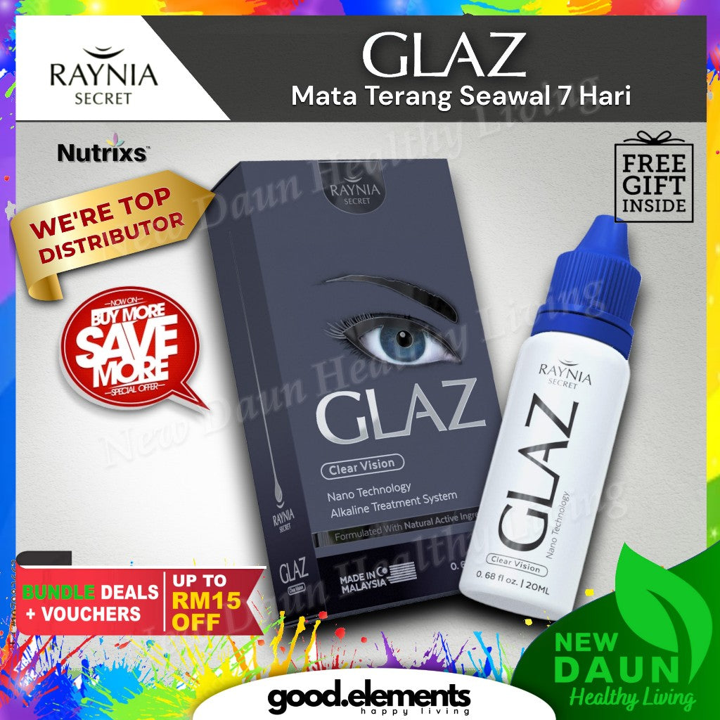 [GLAZ] EYE DROP PENAWAR MATA Katarak Rabun Pedih Gatal Resdung by RAYNIA SECRET