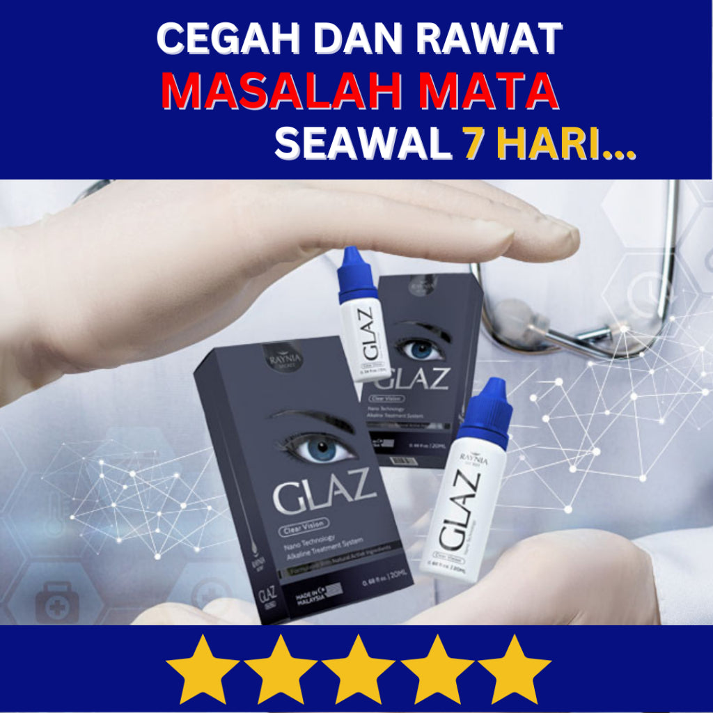 [GLAZ] EYE DROP PENAWAR MATA Katarak Rabun Pedih Gatal Resdung by RAYNIA SECRET