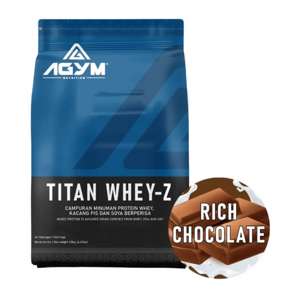 [AGYM NUTRITION] Titan Whey | Whey-Z Halal Whey Protein Blend Powder Fitness Supplement New Formula