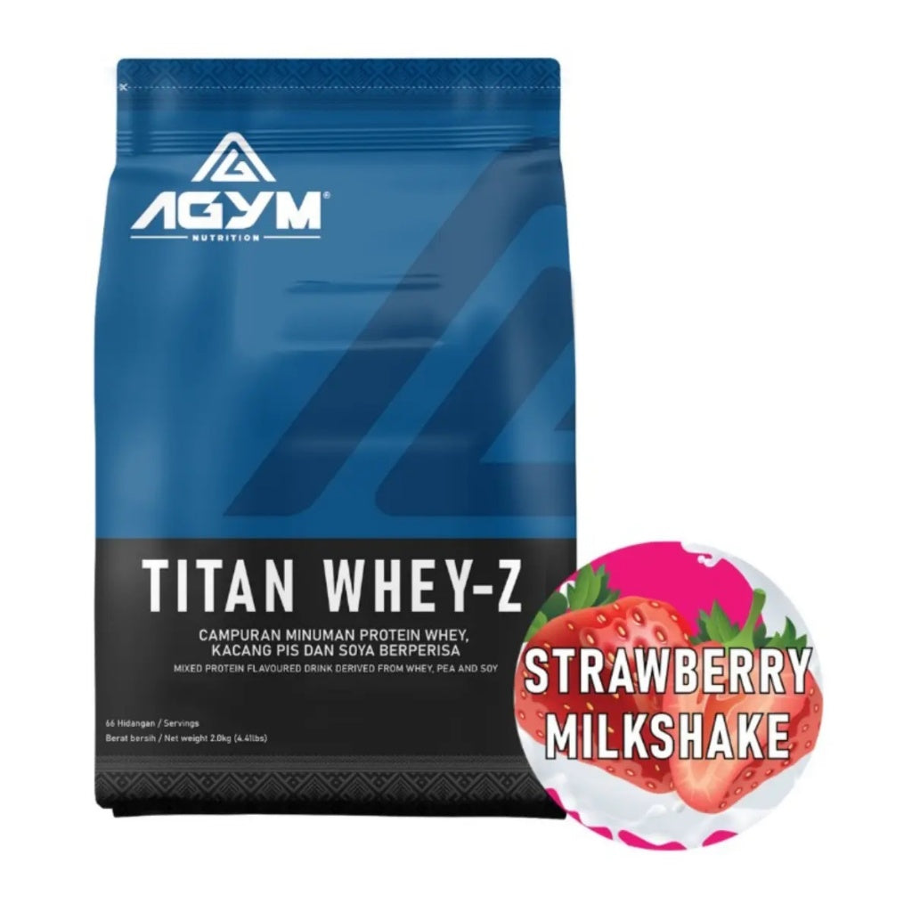 [AGYM NUTRITION] Titan Whey | Whey-Z Halal Whey Protein Blend Powder Fitness Supplement New Formula