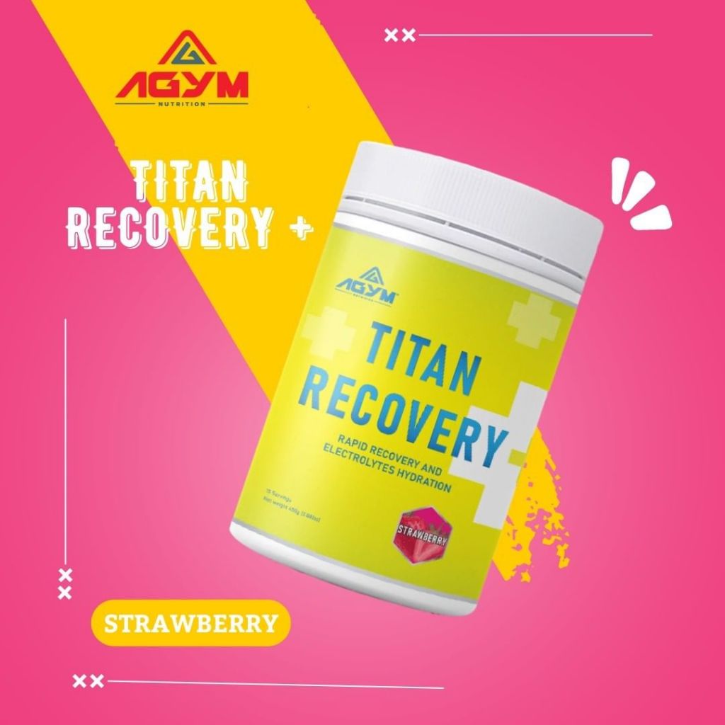 [AGYM NUTRITION] TITAN RECOVERY PLUS - (15 Serving) is replenished glycogen storage, helps rebuilding muscles