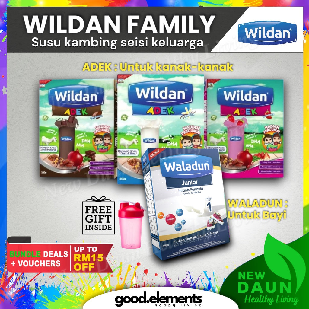 [WILDAN] ADEK Susu kambing untuk kanak-kanak WALADUN JUNIOR untuk Bayi RASA SEDAP tiada hamis