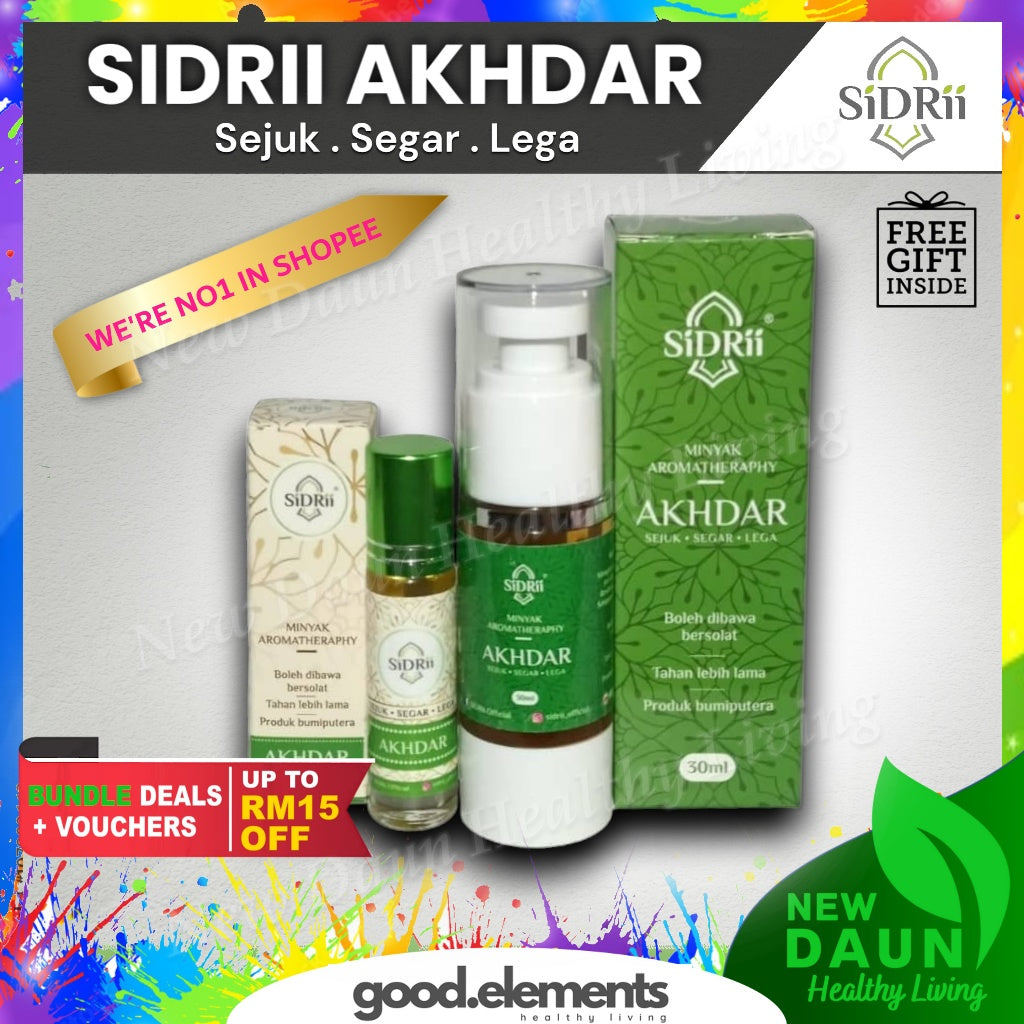 SIDRII AKHDAR RUKYAH MINYAK ANGIN / SIDRI MINYAK Aromaterapi gangguan pening loya 30ml