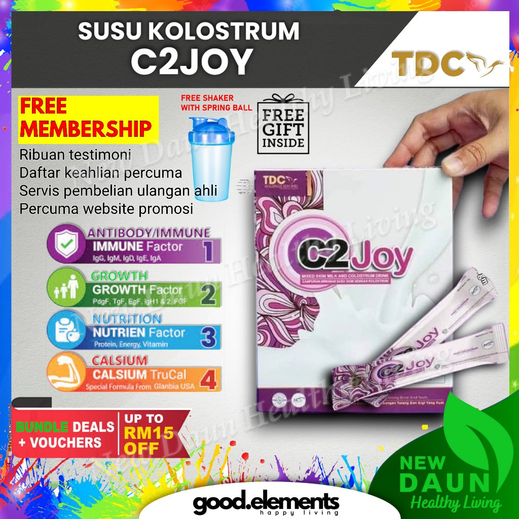 [TDC] C2JOY Susu Kolostrum C2 Joy | Colever Colostrum Milk Free Register