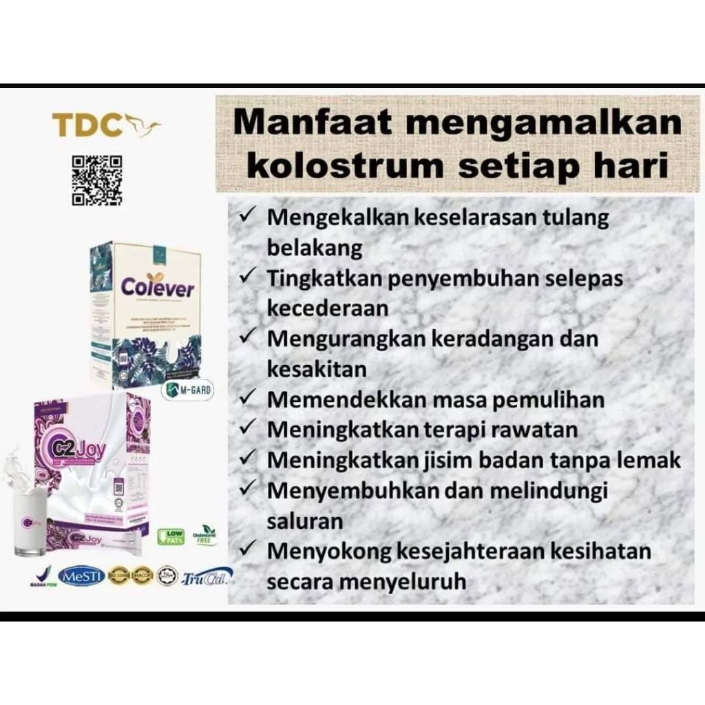 [TDC] COLEVER Susu kolostrum | C2Joy Colostrum Milk Immunity support