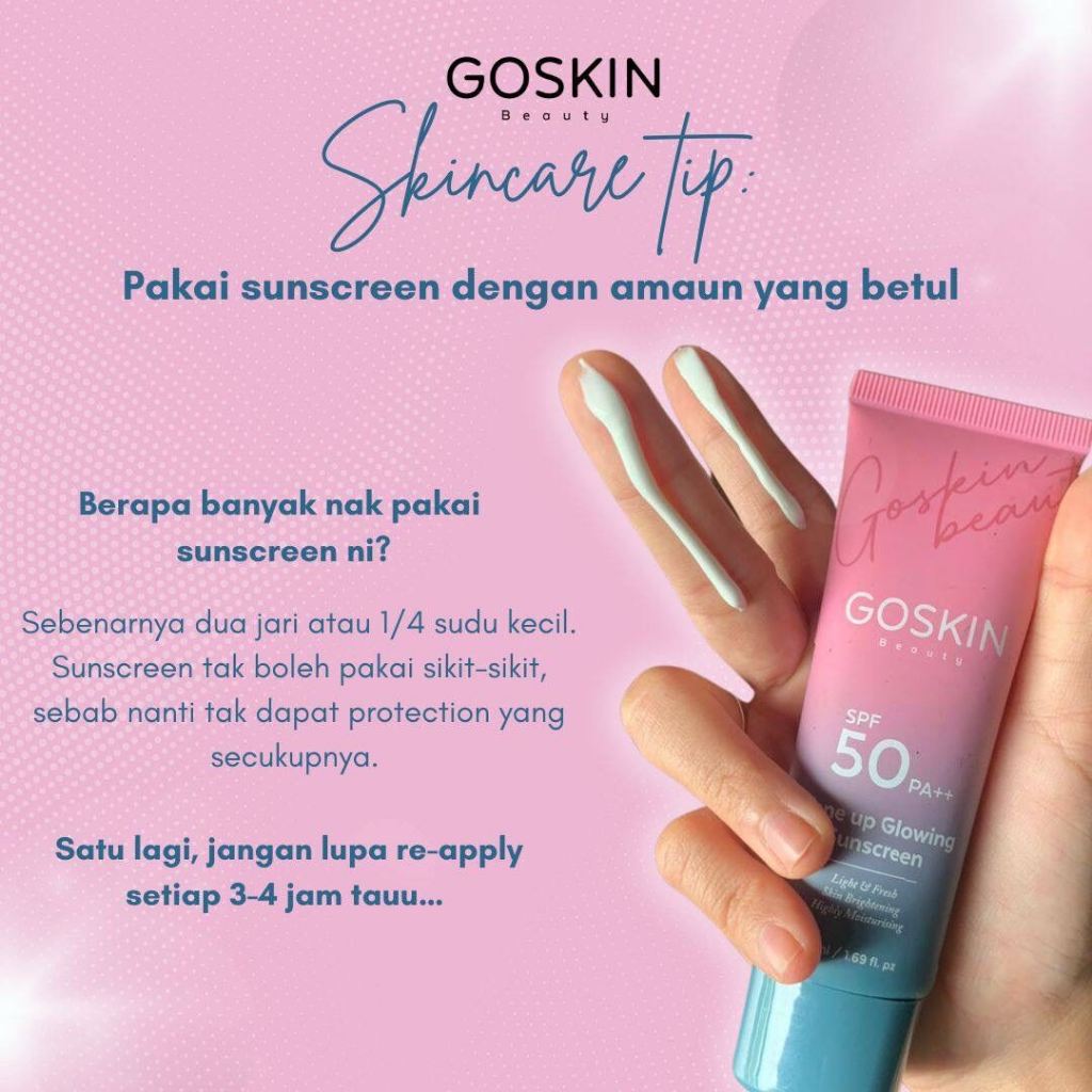 [GOSKIN BEAUTY] [COMBO] BEAUTY TONE UP GLOWING SUNSCREEN MAGICAL SERUM CLEANSER KULIT