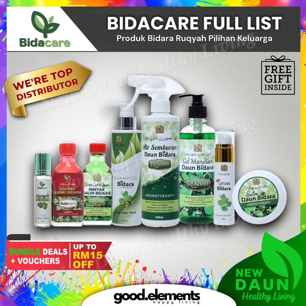 [BIDACARE] FULL LIST Bidara Ruqyah minyak angin syampu gel mandian balm aromatheraphy spray lotion