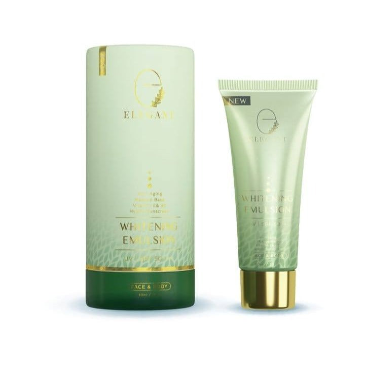 [ELEGANT] WHITENING EMULSION EWE SUNSCREEN SPF50++ 60ml | EBS Brightening Glowing Sunscreen 30ml