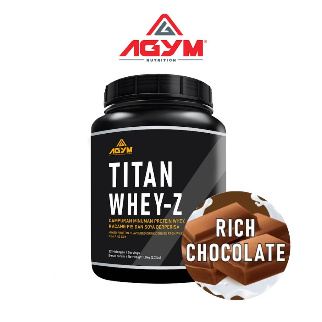 [AGYM NUTRITION] Titan Whey | Whey-Z Halal Whey Protein Blend Powder Fitness Supplement New Formula