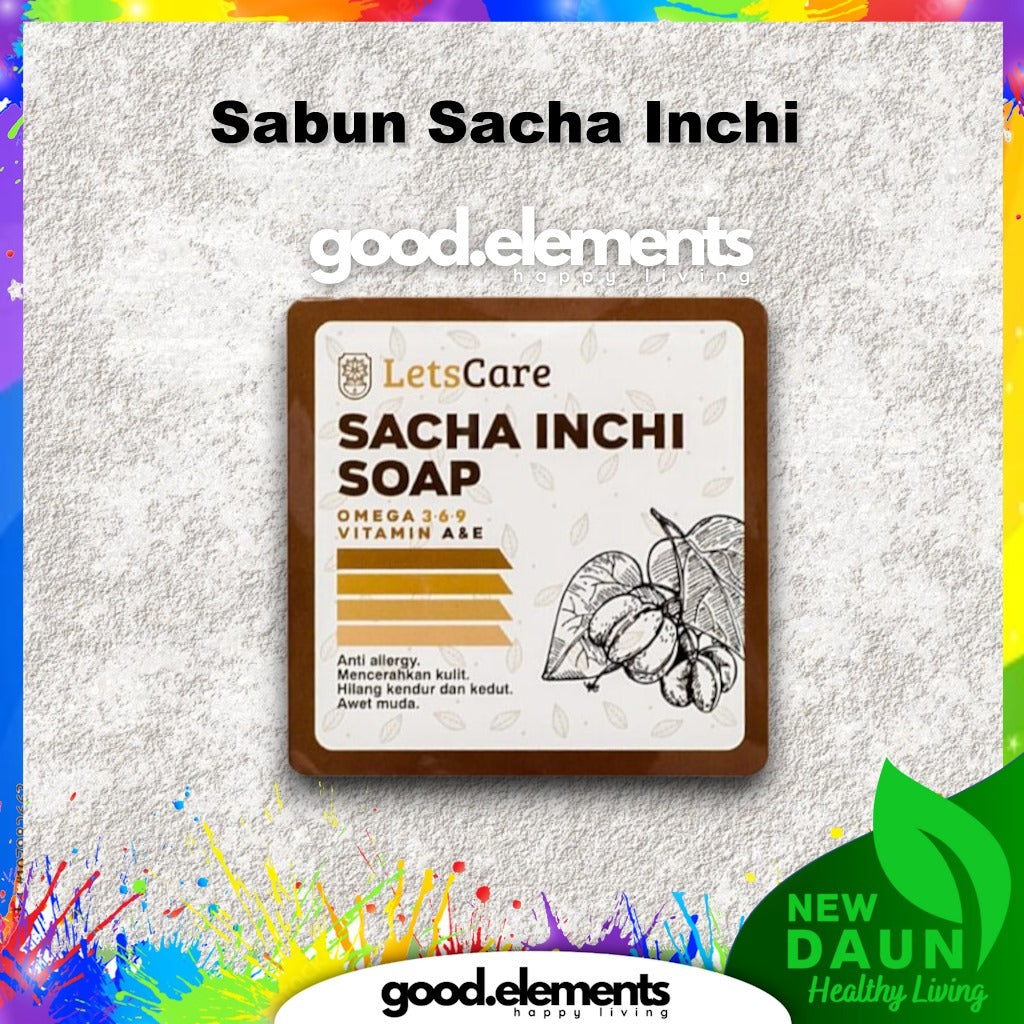 [LETSCARE] Sabun Sacha Inchi Soap ANTI AGE 80G💯ORIGINAL *FREE GMEELAN EXFOLIATE!