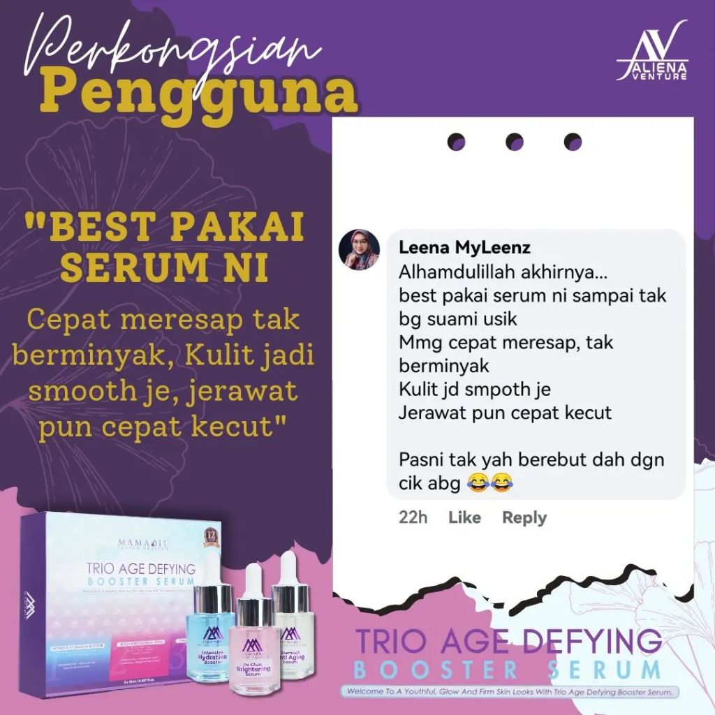 [MAMADIL] TRIO AGE DEFYING BOOSTER SERUM ORIGINAL New Launch