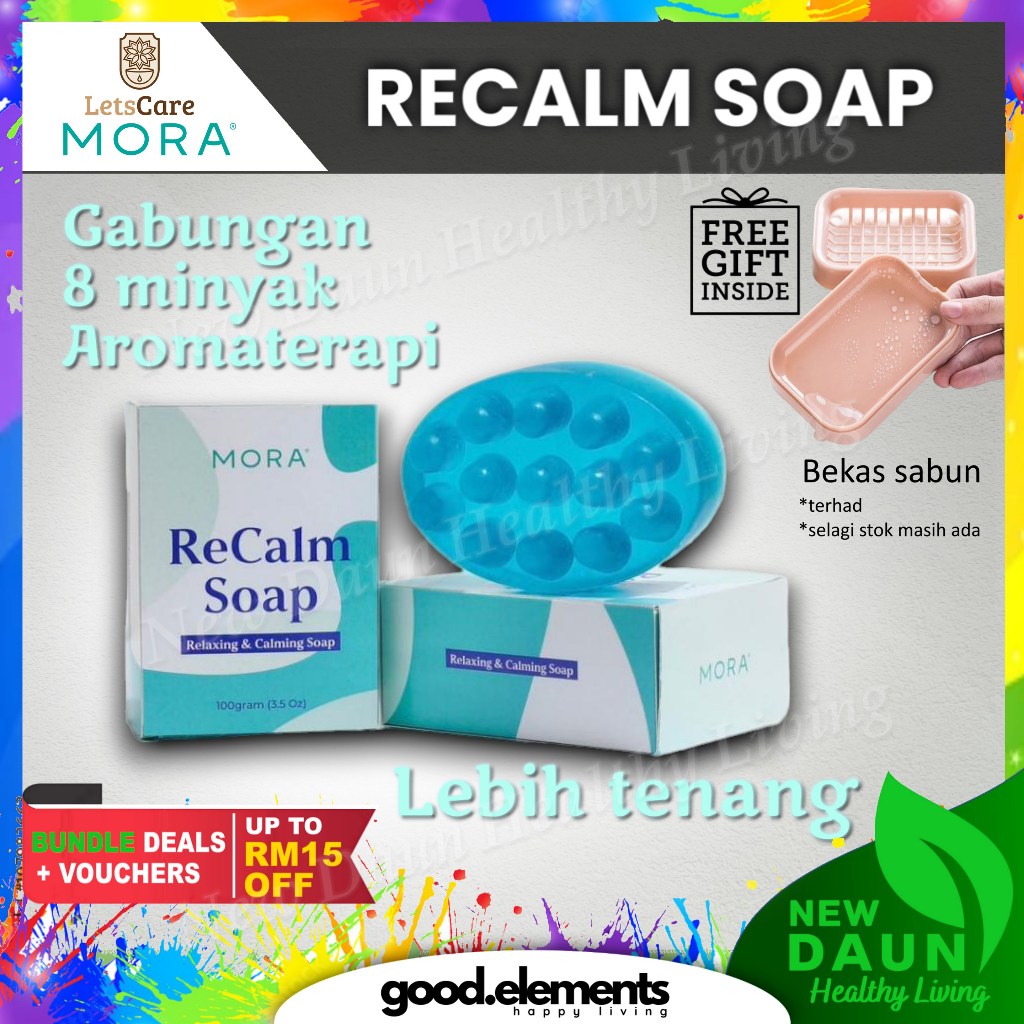 [LETSCARE] MORA RECALM SOAP Sabun unik aromaterapi ketenangan anak tantrum hyperactive calming LETSCARE